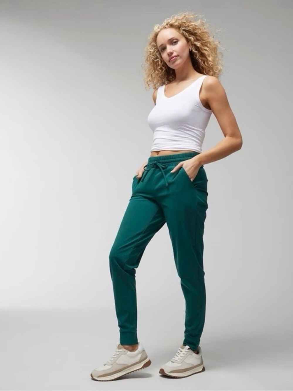Soma Weekend teal green joggers, size M